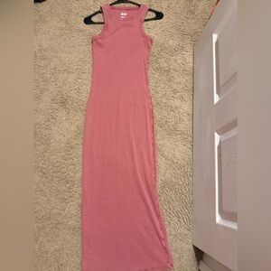 SO Sleeveless Pink Maxi Dress